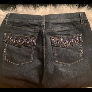 WHBM Embellished Crop Jean